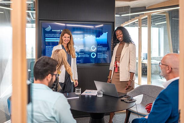 Modern Orvantis office with team collaboration